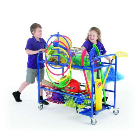 Mobile Trolley With Hoop Rack