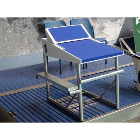 Deck Level Adjustable Footrest Starting Block - Tube Frame