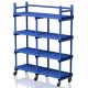 Vendiplas Mobile Shelving Unit - Double Unit