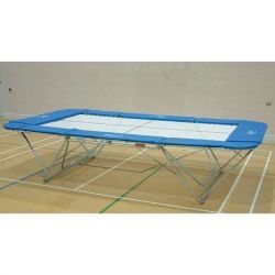 Unitramp M School Model Trampoline - 13mm Bed With Roller Stands