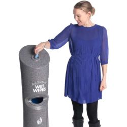 Wet Wipe Dispenser With Integrated Bin - Dispenser