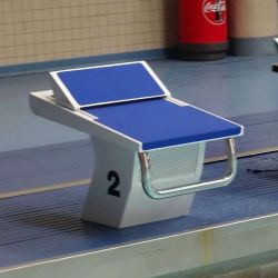 Olympic Standard Adjustable Footrest Starting Block - Hanging Back Stroke Bar