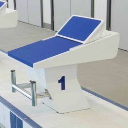 Olympic Standard Adjustable Footrest Starting Block - Front Fixed Backstroke Bar